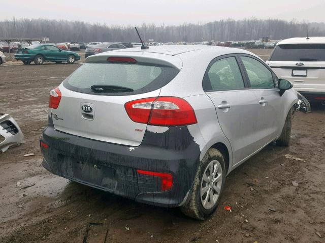 KNADM5A33G6675504 - 2016 KIA RIO LX SILVER photo 4