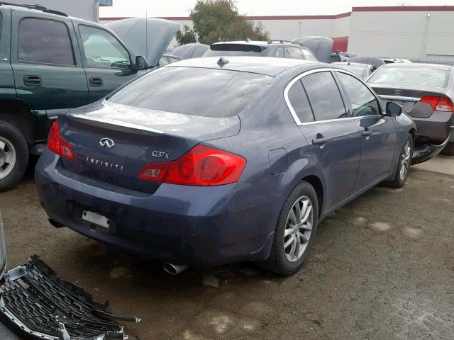 JNKCV61F29M352439 - 2009 INFINITI G37 BLUE photo 4