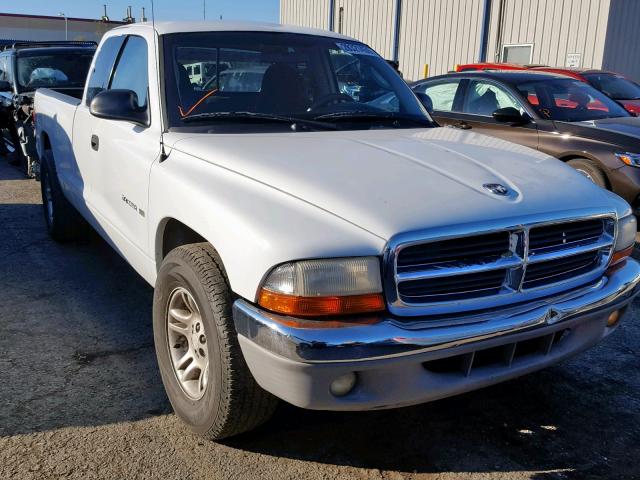 1B7GL22X81S151931 - 2001 DODGE DAKOTA WHITE photo 1