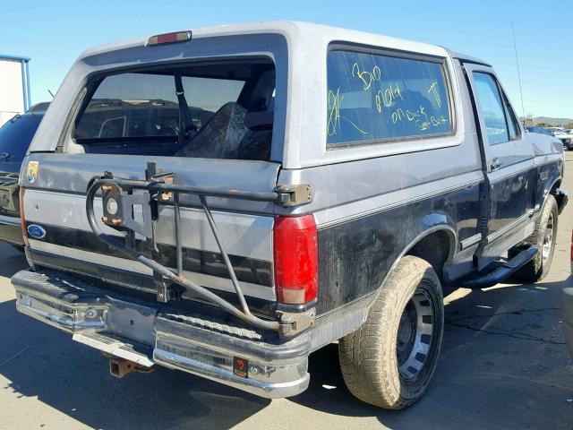 1FMEU15H4SLA87669 - 1995 FORD BRONCO U10 GRAY photo 4