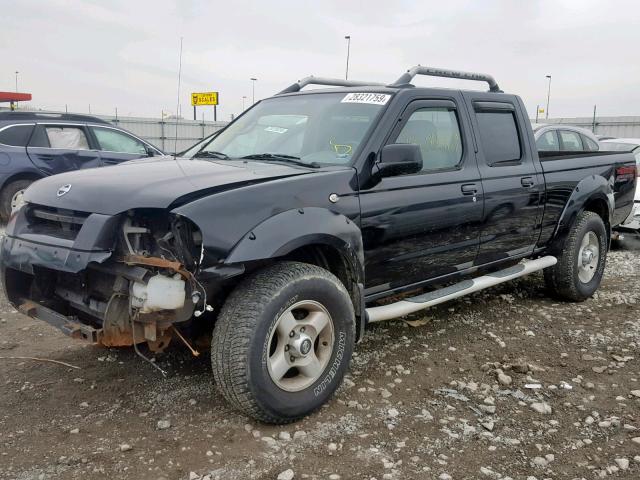 1N6ED29Y92C367525 - 2002 NISSAN FRONTIER C BLACK photo 2