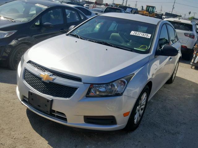 1G1PC5SH6B7291094 - 2011 CHEVROLET CRUZE LS SILVER photo 2