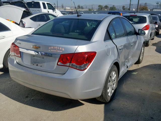 1G1PC5SH6B7291094 - 2011 CHEVROLET CRUZE LS SILVER photo 4