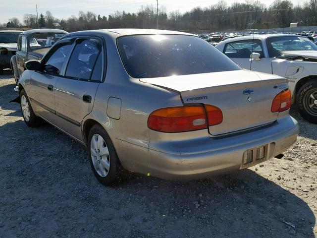 1Y1SK5287WZ411074 - 1998 CHEVROLET GEO PRIZM BEIGE photo 3