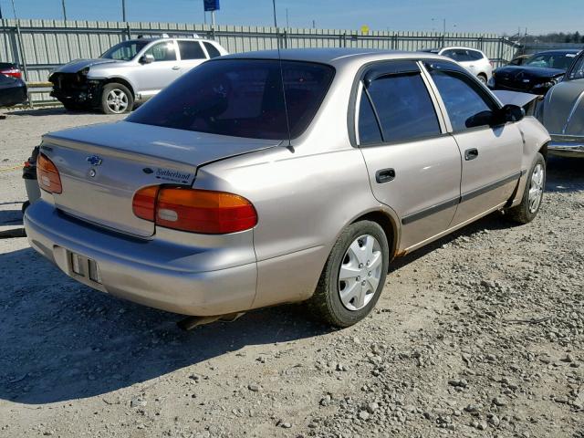 1Y1SK5287WZ411074 - 1998 CHEVROLET GEO PRIZM BEIGE photo 4