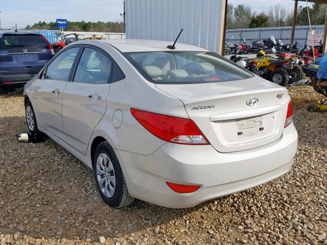 KMHCT4AE4GU167370 - 2016 HYUNDAI ACCENT SE BEIGE photo 3