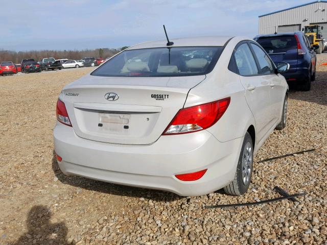 KMHCT4AE4GU167370 - 2016 HYUNDAI ACCENT SE BEIGE photo 4