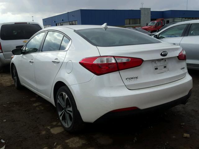 KNAFX4A8XF5335549 - 2015 KIA FORTE EX WHITE photo 3