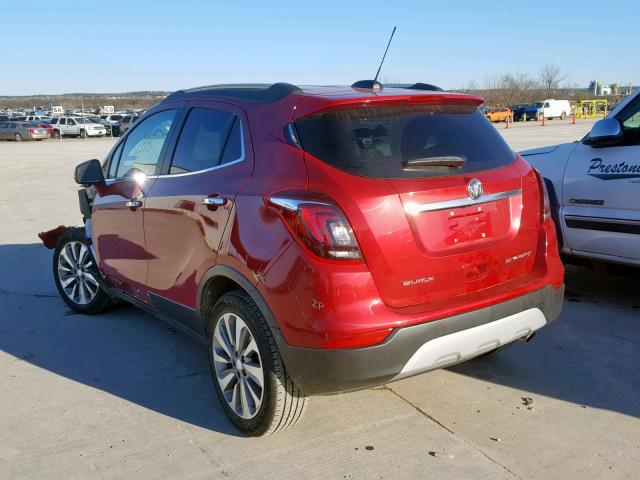 KL4CJASB7JB637448 - 2018 BUICK ENCORE PRE RED photo 3