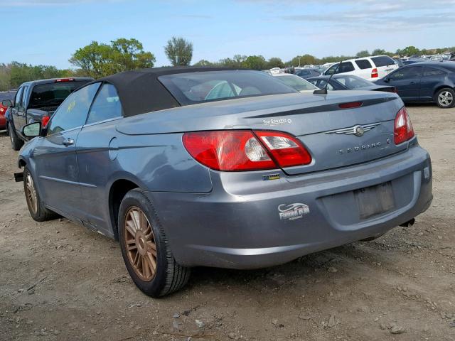 1C3LC55RX8N243715 - 2008 CHRYSLER SEBRING TO BLUE photo 3