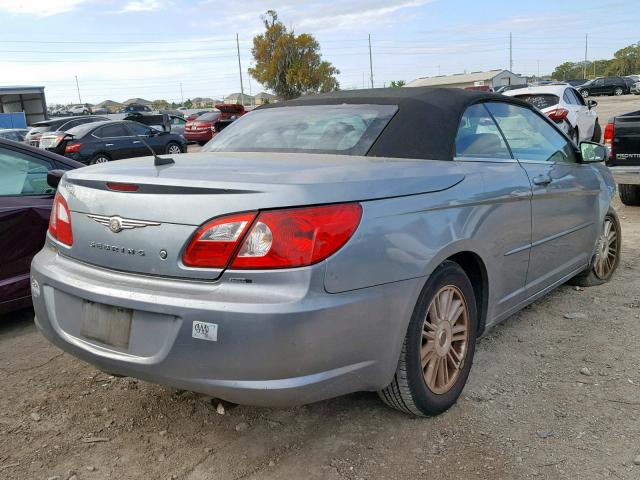 1C3LC55RX8N243715 - 2008 CHRYSLER SEBRING TO BLUE photo 4