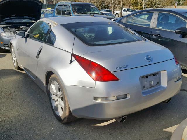 JN1AZ34D34T162575 - 2004 NISSAN 350Z COUPE SILVER photo 3