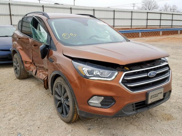 1FMCU0J99HUD40505 - 2017 FORD ESCAPE TIT ORANGE photo 1