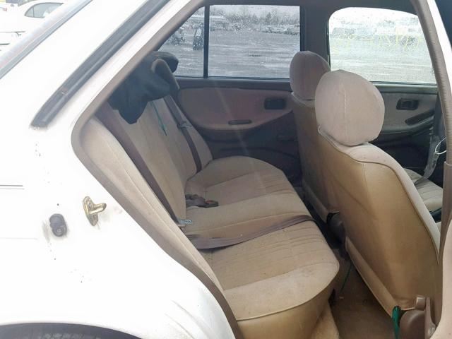 1N4EB31P9PC755076 - 1993 NISSAN SENTRA E WHITE photo 6