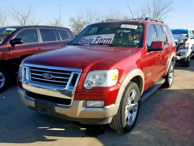 1FMEU64E68UA66975 - 2008 FORD EXPLORER E BURGUNDY photo 2