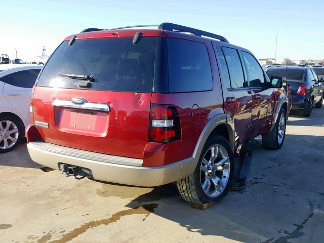 1FMEU64E68UA66975 - 2008 FORD EXPLORER E BURGUNDY photo 4