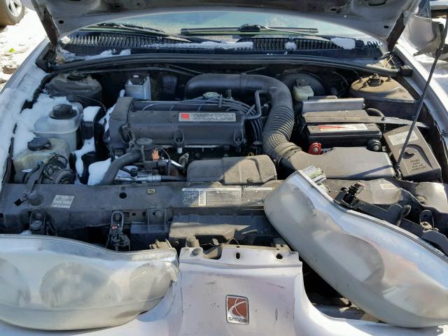 1G8ZY12771Z116898 - 2001 SATURN SC2 SILVER photo 7