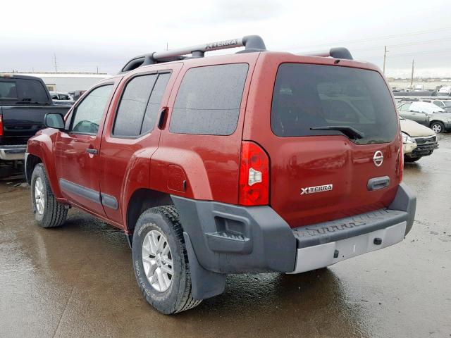 5N1AN0NW9EN806024 - 2014 NISSAN XTERRA X RED photo 3