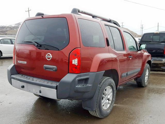 5N1AN0NW9EN806024 - 2014 NISSAN XTERRA X RED photo 4