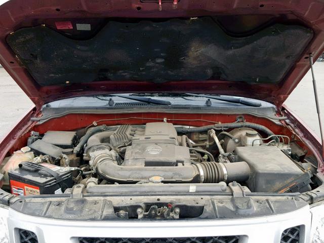 5N1AN0NW9EN806024 - 2014 NISSAN XTERRA X RED photo 7