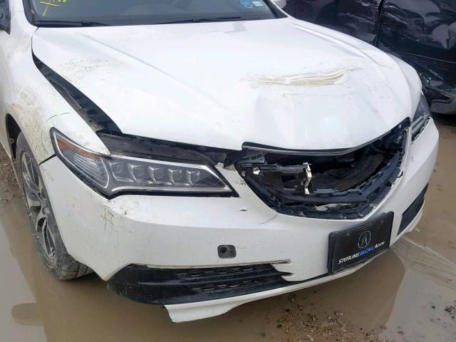 19UUB1F59GA011329 - 2016 ACURA TLX TECH WHITE photo 9