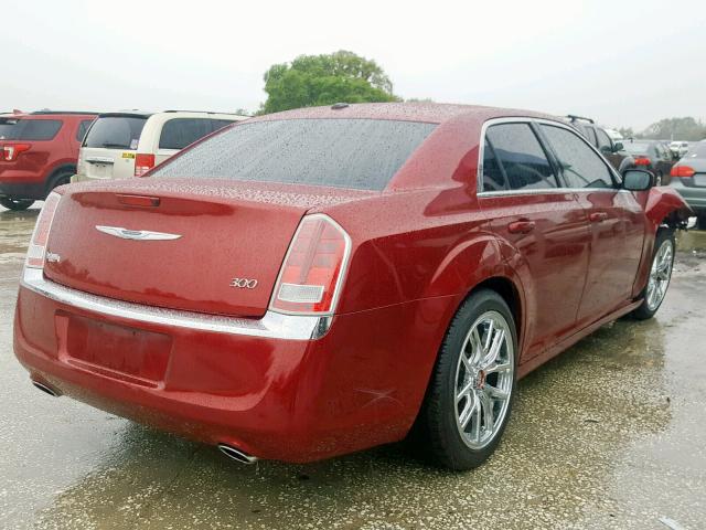 2C3CCAAG8CH198708 - 2012 CHRYSLER 300 MAROON photo 4