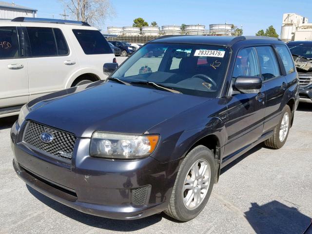 JF1SG66658H713871 - 2008 SUBARU FORESTER S GRAY photo 2