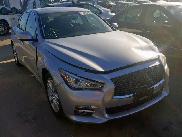 JN1AV7AP8FM790842 - 2015 INFINITI Q50 HYBRID SILVER photo 1