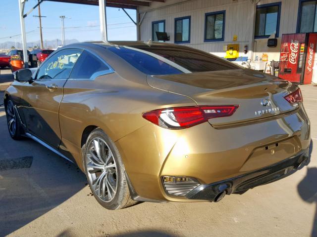 JN1EV7EK3HM360137 - 2017 INFINITI Q60 PREMIU GOLD photo 3