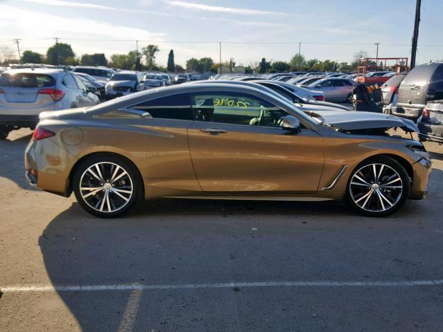 JN1EV7EK3HM360137 - 2017 INFINITI Q60 PREMIU GOLD photo 9