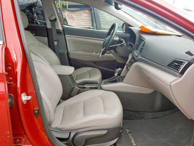 5NPD84LF6HH074281 - 2017 HYUNDAI ELANTRA RED photo 5