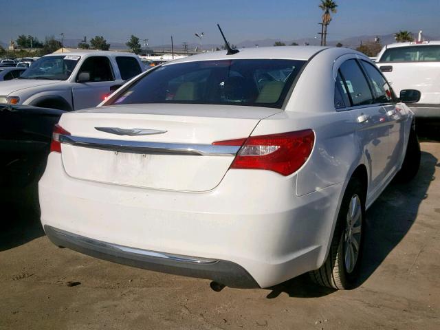 1C3CCBBBXCN127798 - 2012 CHRYSLER 200 TOURIN WHITE photo 4