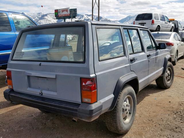 1J4FJ28L7KL404488 - 1989 JEEP CHEROKEE GRAY photo 4