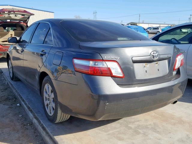 4T1BB46K08U034765 - 2008 TOYOTA CAMRY HYBR GRAY photo 3