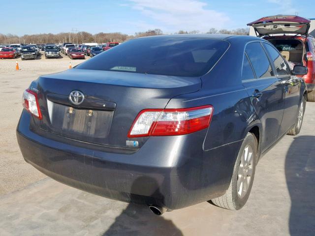 4T1BB46K08U034765 - 2008 TOYOTA CAMRY HYBR GRAY photo 4