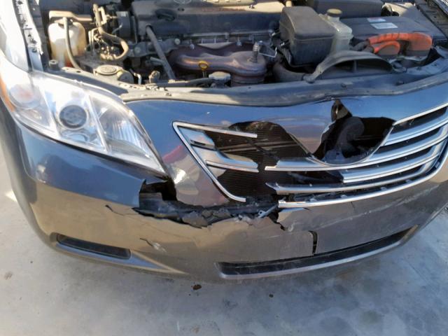 4T1BB46K08U034765 - 2008 TOYOTA CAMRY HYBR GRAY photo 9