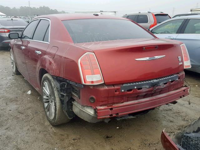 2C3CA5CGXBH535842 - 2011 CHRYSLER 300 LIMITE RED photo 3