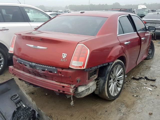 2C3CA5CGXBH535842 - 2011 CHRYSLER 300 LIMITE RED photo 4