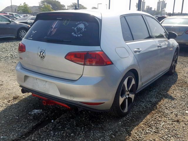 3VW547AU1GM062631 - 2016 VOLKSWAGEN GTI S/SE SILVER photo 4