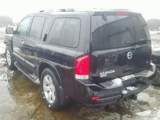 5N1AA0NC6BN611866 - 2011 NISSAN ARMADA SV BLACK photo 3