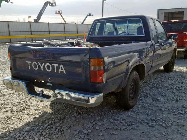 4TARN93P4PZ153696 - 1993 TOYOTA PICKUP 1/2 BLUE photo 4