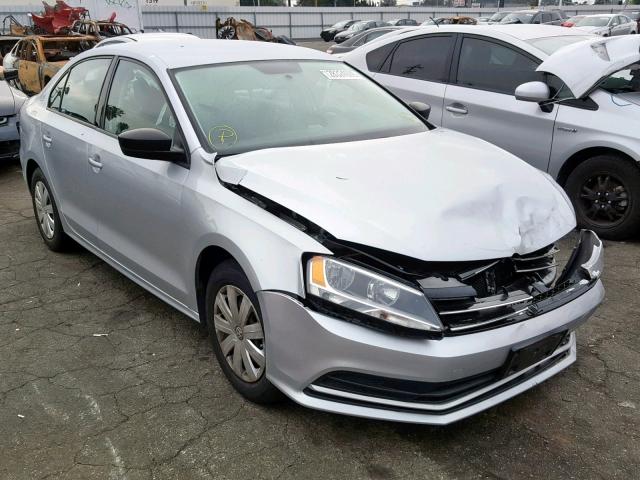 3VW2K7AJXFM408012 - 2015 VOLKSWAGEN JETTA BASE SILVER photo 1