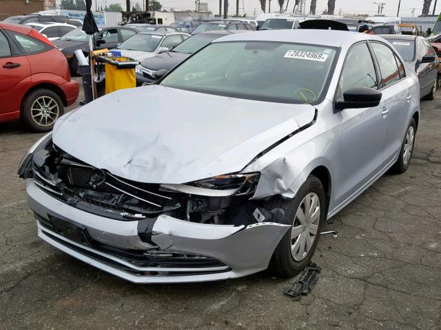 3VW2K7AJXFM408012 - 2015 VOLKSWAGEN JETTA BASE SILVER photo 2