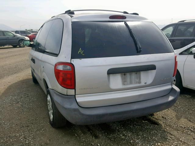 1C4GJ25362B562602 - 2002 CHRYSLER VOYAGER SILVER photo 3