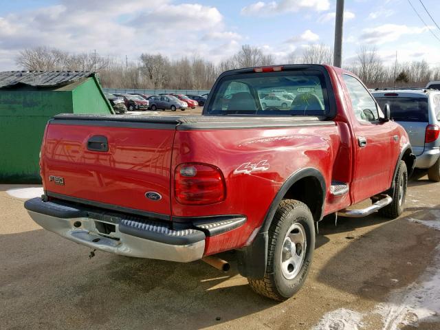 2FTRF08264CA21610 - 2004 FORD F-150 HERI RED photo 4