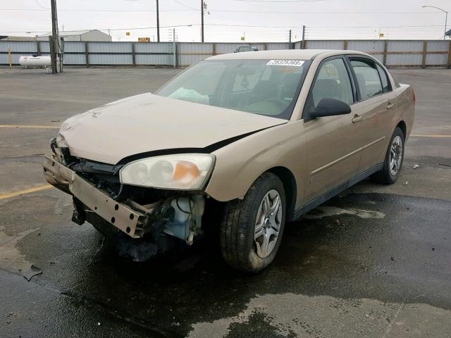 1G1ZS51886F254007 - 2006 CHEVROLET MALIBU LS GOLD photo 2