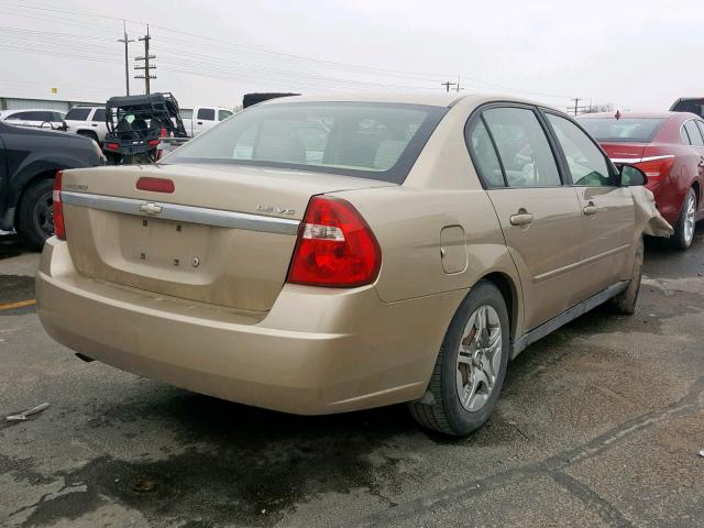 1G1ZS51886F254007 - 2006 CHEVROLET MALIBU LS GOLD photo 4