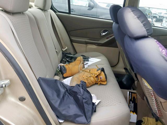 1G1ZS51886F254007 - 2006 CHEVROLET MALIBU LS GOLD photo 6