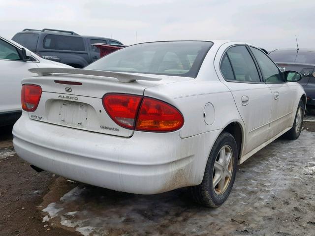 1G3NL52E64C162741 - 2004 OLDSMOBILE ALERO GL WHITE photo 4