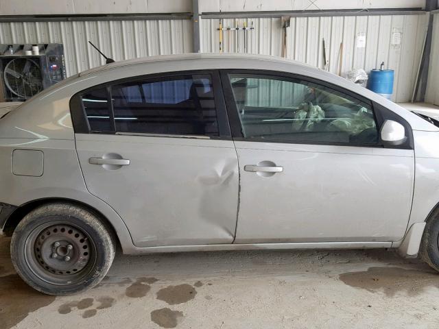 3N1AB61E47L620958 - 2007 NISSAN SENTRA 2.0 SILVER photo 9